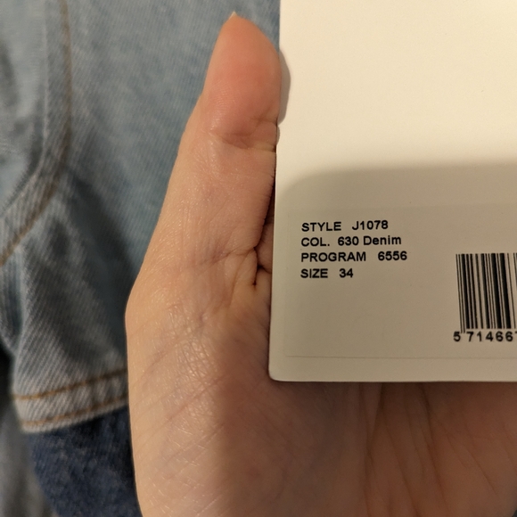 Ganni Denim Cutline Bleach Minidress - Picture 3 of 12